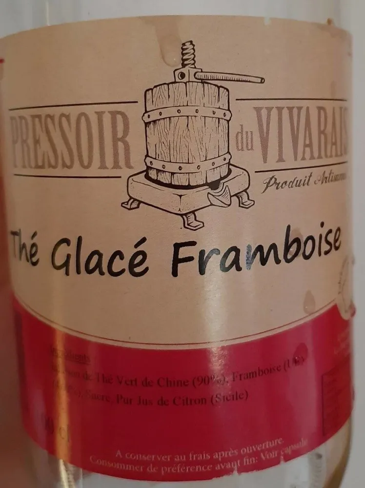 Thé glacé framboise