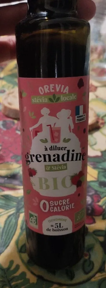 Sirop grenadine stévia