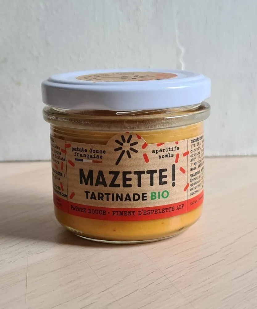 Tartinade bio patate douce piment d’espelette