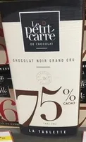 Chocolat noir grand cru 75% cacao