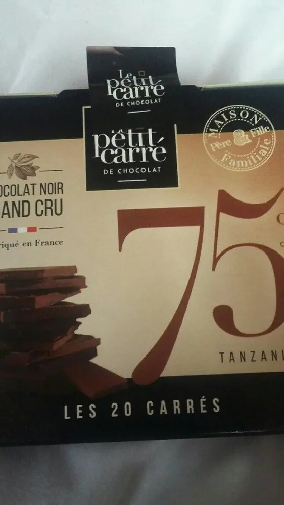Chocolat noir grand cru 75% tanzanie