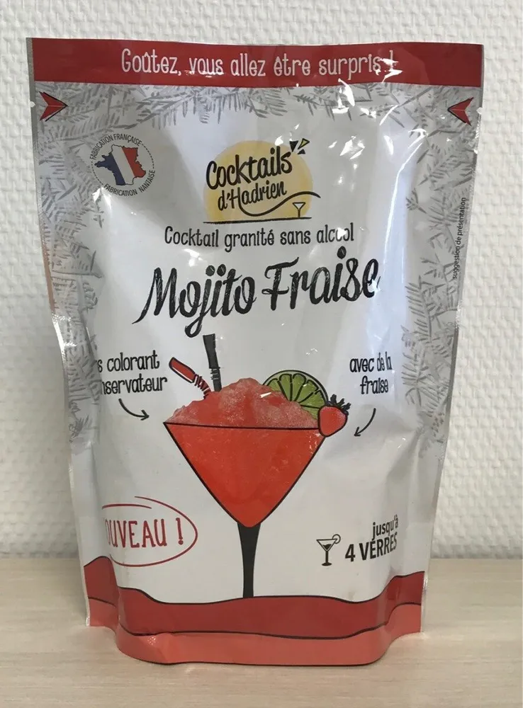 Mojito Fraise 60 cl. ss alcool