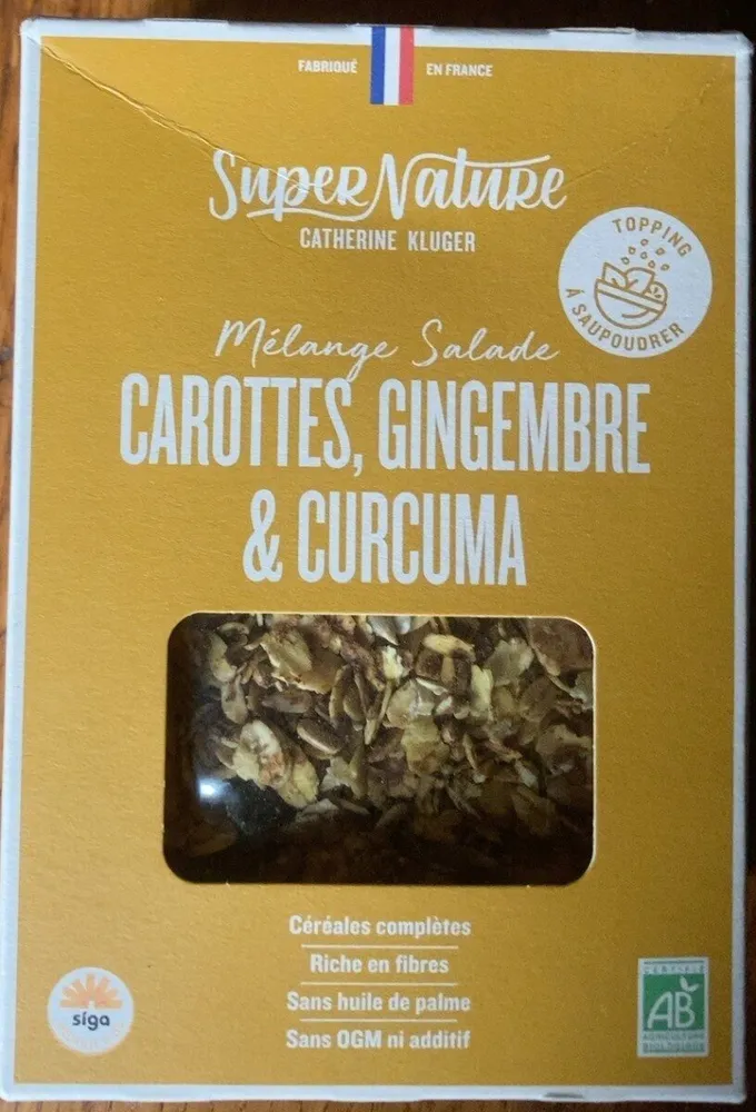Granola salé - carotte gingembre
