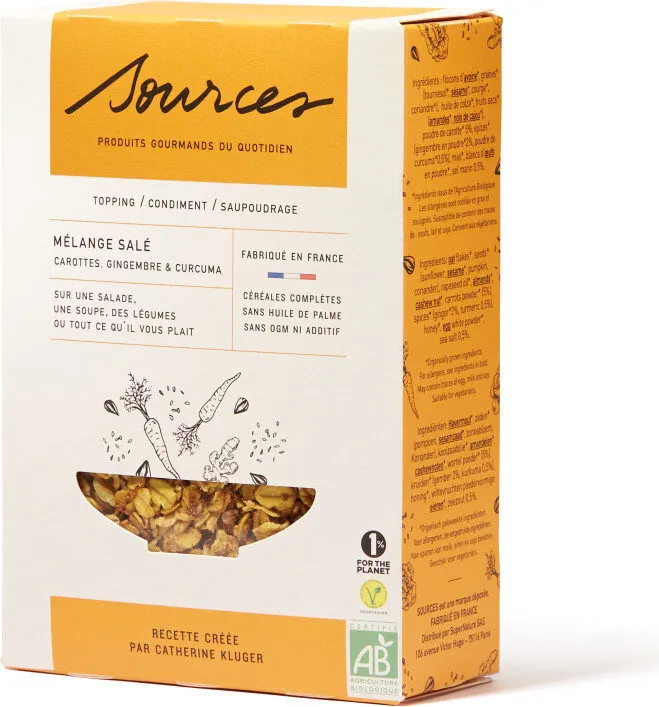 Mélange salé Bio Carottes, Gingembre & Curcuma