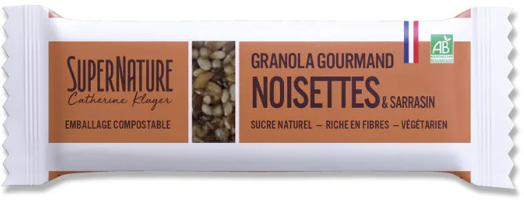 Barre de granolas noisettes