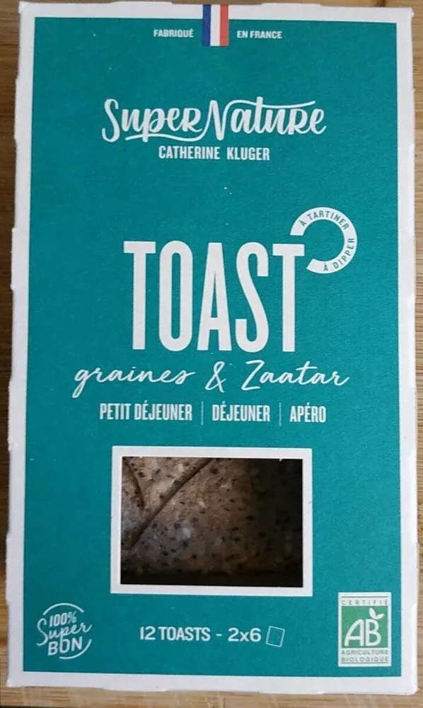 Toast graines et zaatar