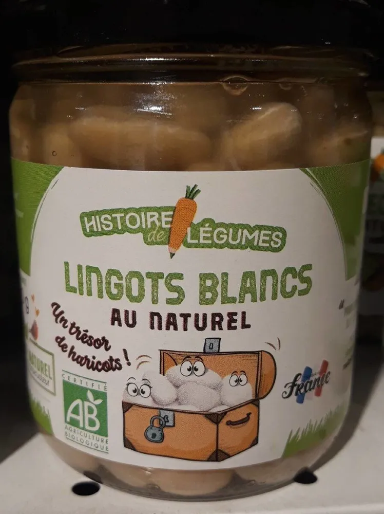 Lingots blancs au naturel