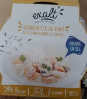 Blanquette de veau champignon riz
