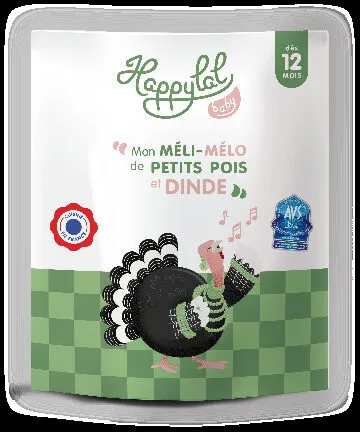 Mon méli-mélo de petits pois et dinde