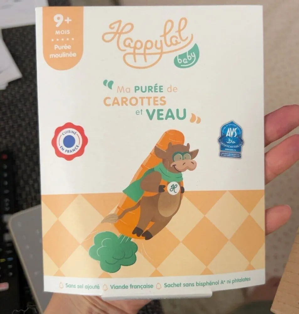 Ma purée de carottes et veau