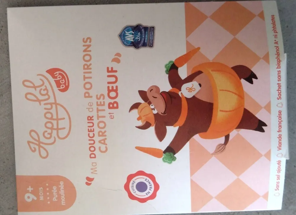 Ma douceur de potirons carottes et boeuf