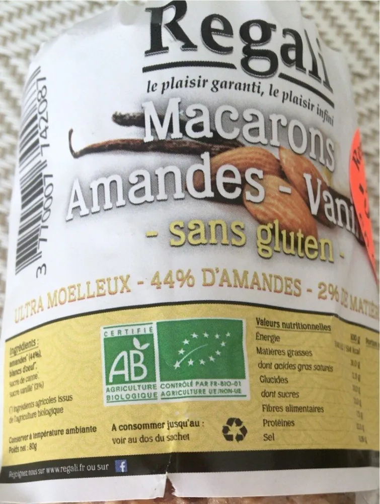 Macarons amandes-vanille sans gluten