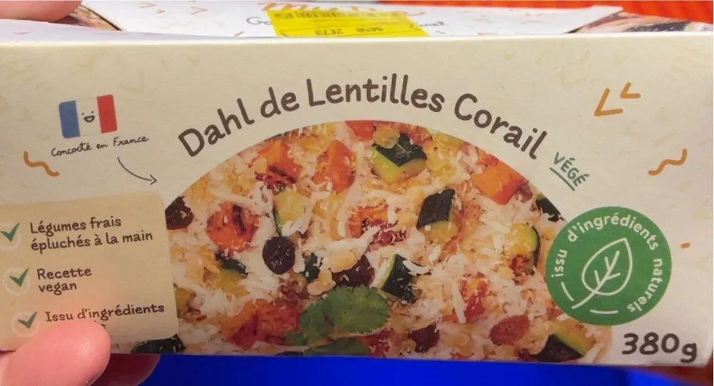 Dahl de lentilles corail