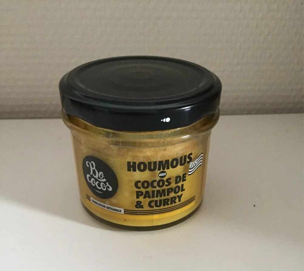 Houmous aux cocos de paimpol & curry