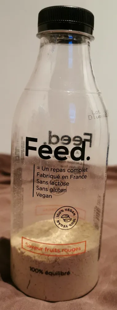 Préparationen poudre pour boisson saveur fruits rouges