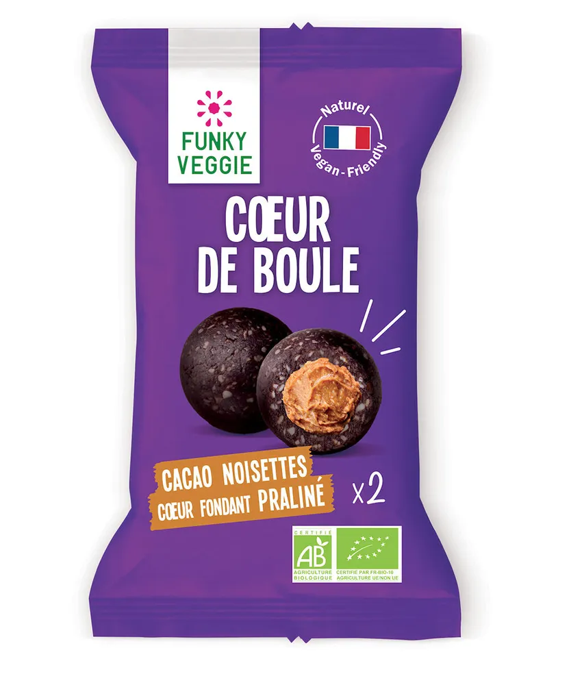 Coeur de Boule cacao noisettes coeur praliné