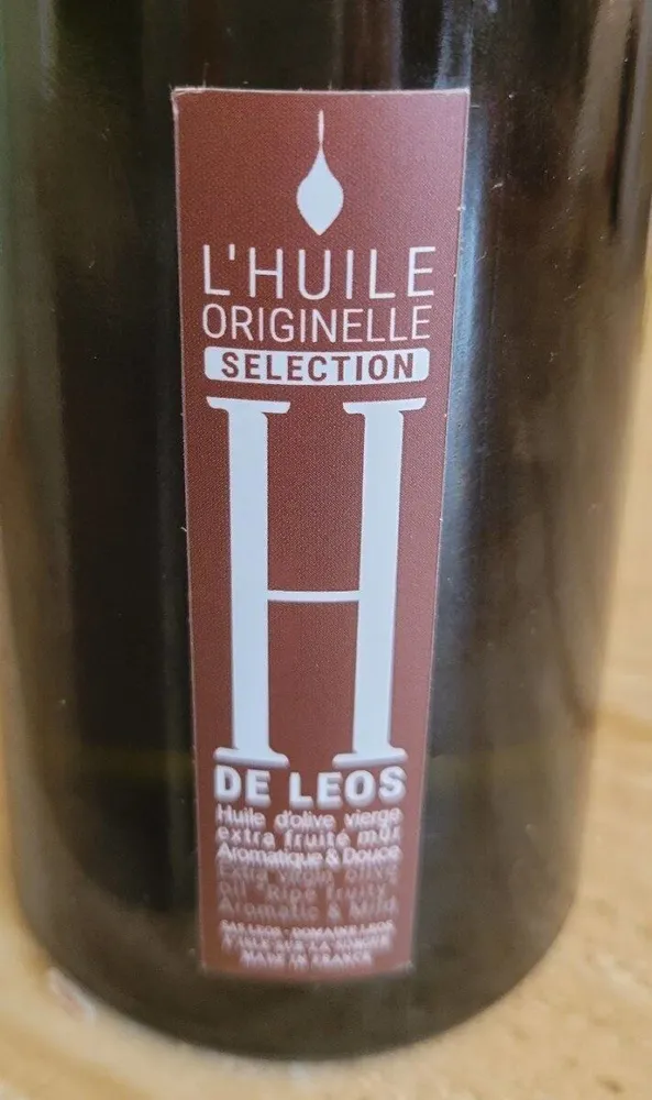 Huile olive H de LEOS extra fruité mûr