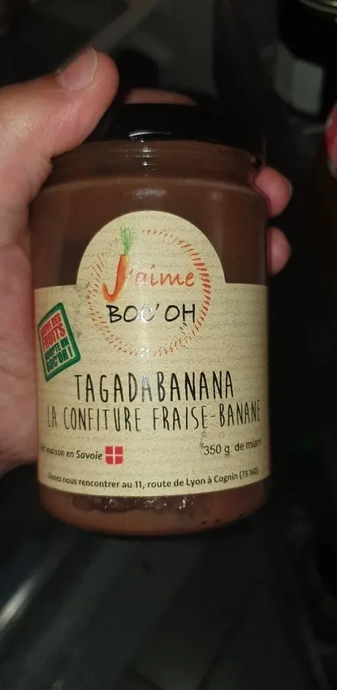 Tagadabanana la confiture fraise-banane