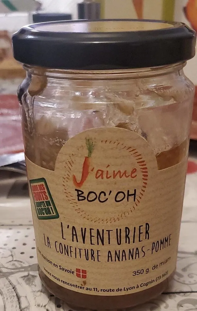 Confiture ananas-pomme