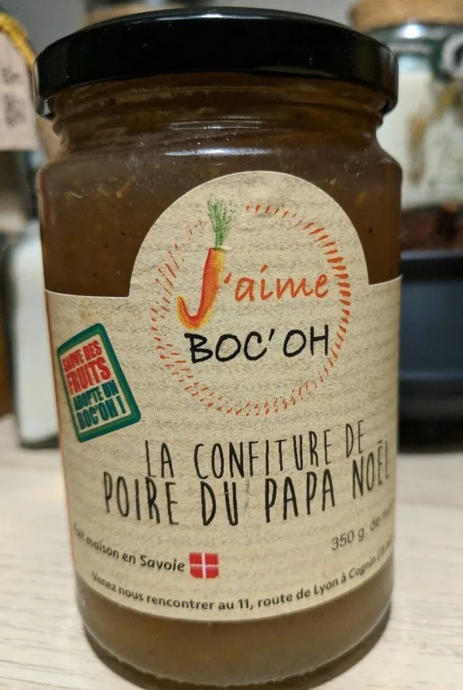 La confiture de poire du papa Noël