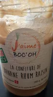 Confiture banane rhum raisin
