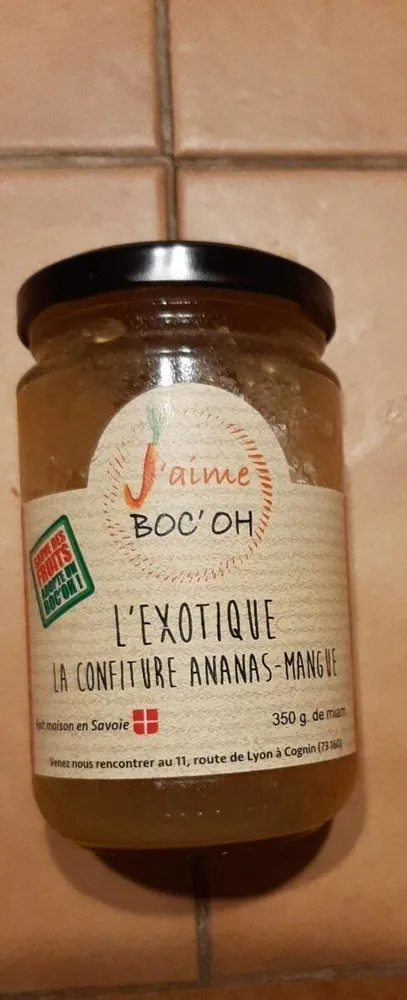 L'exotisme La confiture ananas-mzngue
