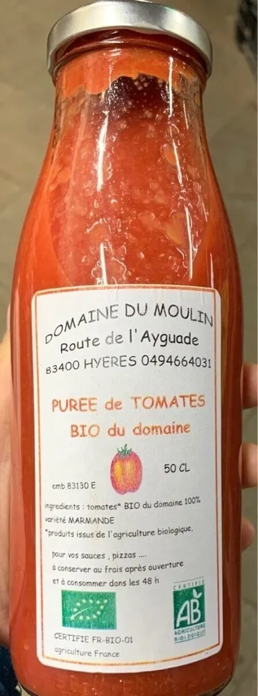Purée de Tomates Bio