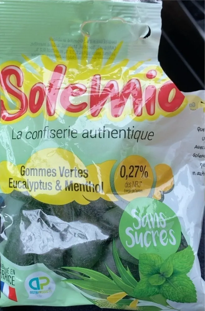 Sachet Gommes saveur Eucalyptus SOLEIL 100 g SS