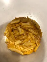Tagliatelles de pommes de terre frites