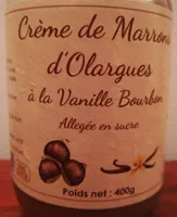 Crème de marrons d' Olargues à la vanille Bourbon