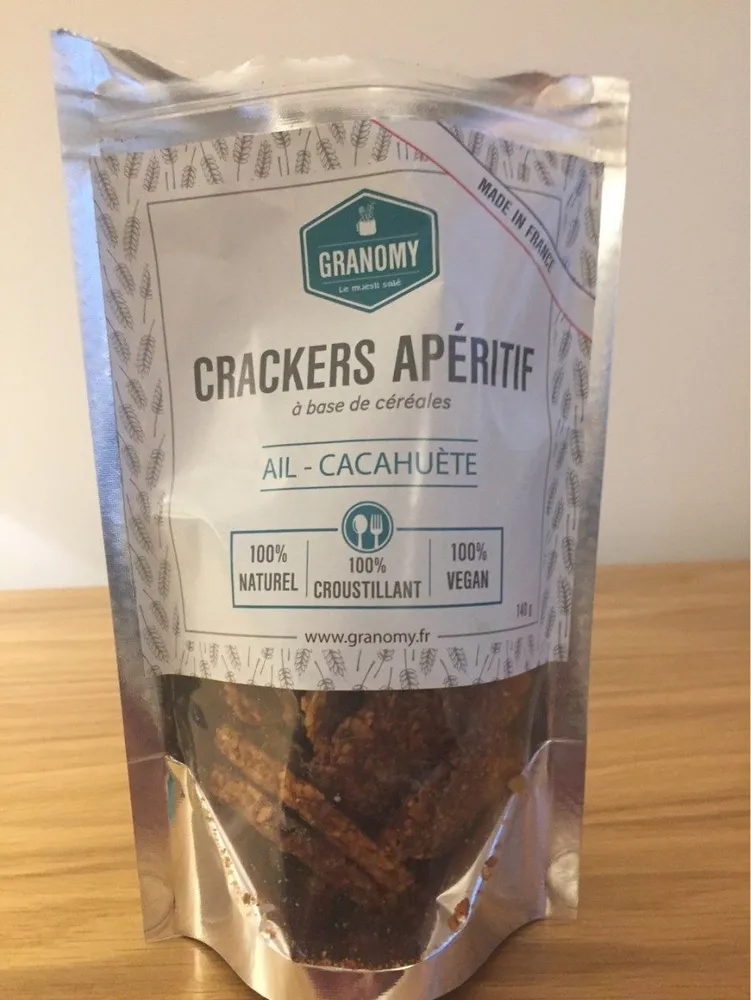 Crackers Apéritif Ail Cacahuète