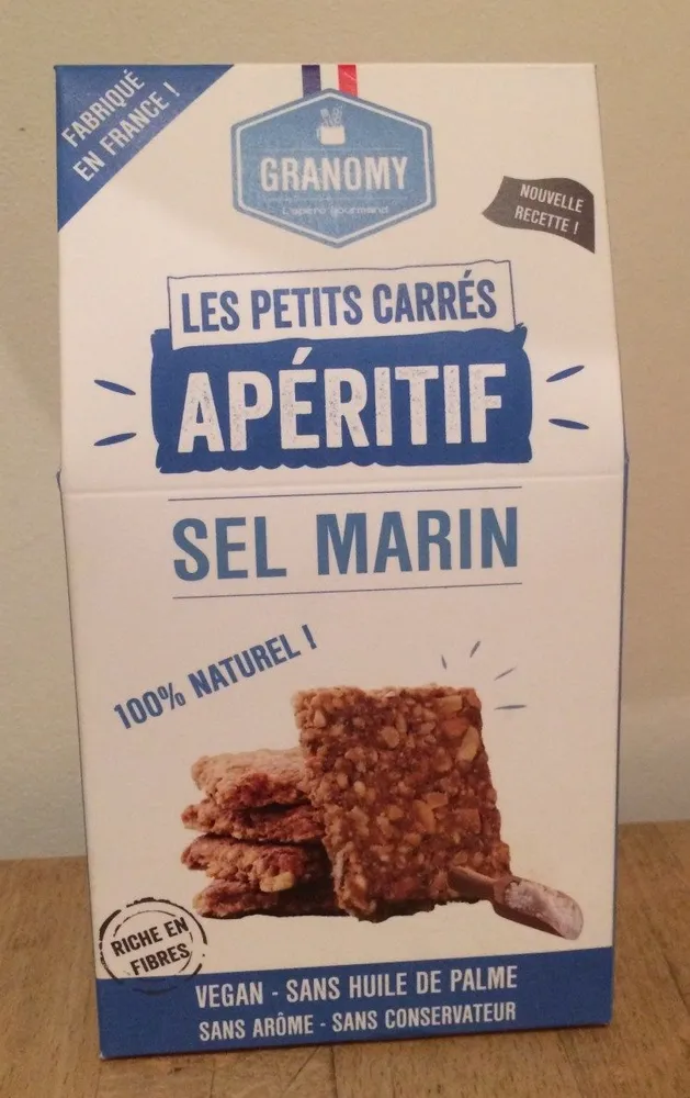 Les petits carrés apéritif Sel Marin