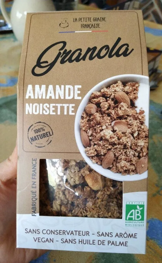 Granola amande noisette