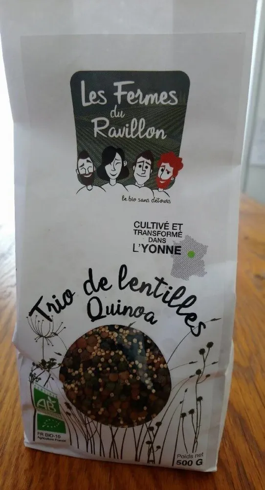 Trio de lentilles quinoa