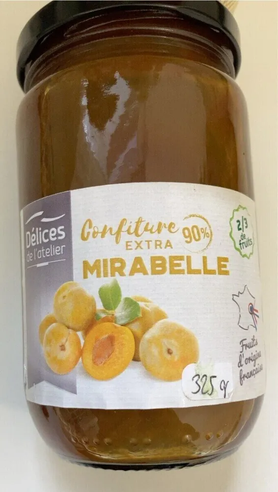 Confitures extra de mirabelle