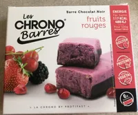 Barres chocolat noir fruits rouges