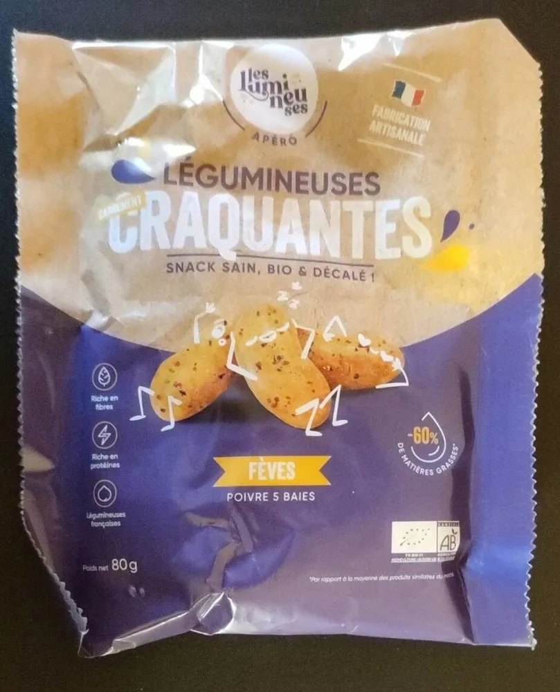 Légumineuses craquantes fèves poivre 5 baies