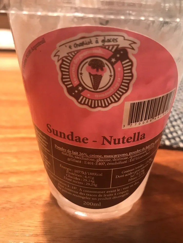 Sundae nutella