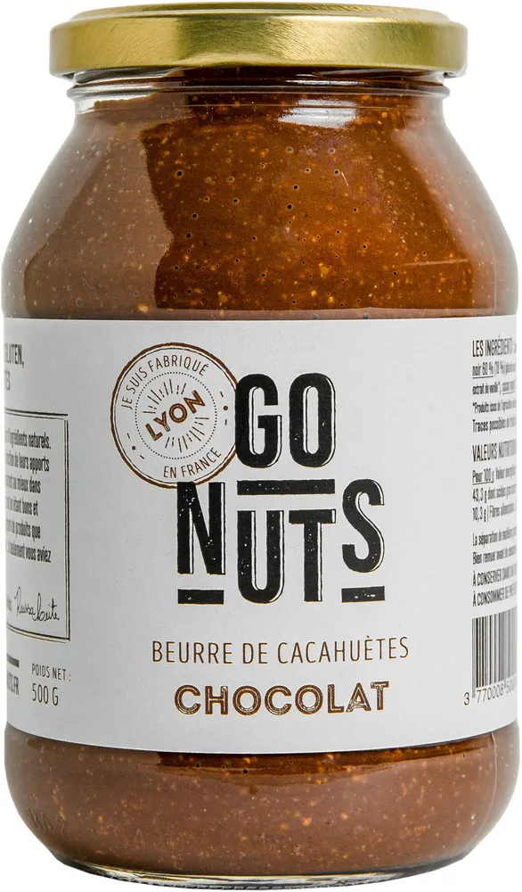Beurre de cacahuètes chocolat noir Bio