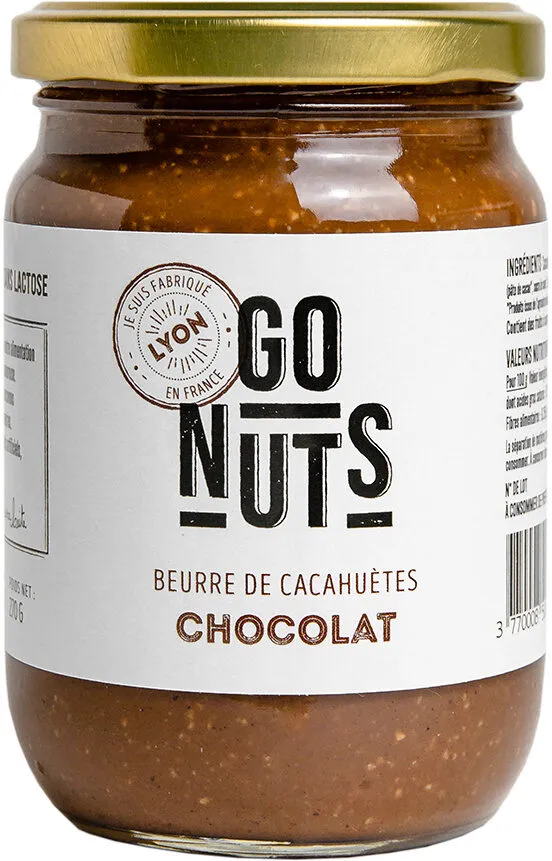 Beurre de cacahuètes chocolat noir Bio