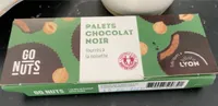 Palets chocolat noir fourrés à la noisette
