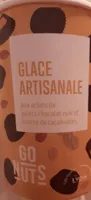 Glace artisanale aux éclats de chocolat noir/beurre de cacahuète