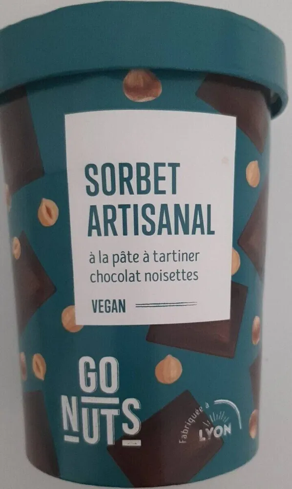 Sorbet artisanal à la pâte à tartiner choco/noisettes