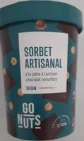 Sorbet artisanal à la pâte à tartiner choco/noisettes