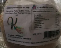 Brioche tresse sucre