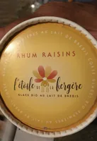 Glace au lait de brebis rhum raisins