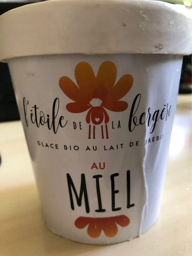 Glace fermière bio au miel