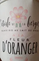 Glace à la fleur d'oranger l'étoile de la bergère