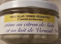 Crème au citron de Sicile et au lait de Verneuil