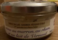 Crème au marron, au rhum, et au lait de Verneuil